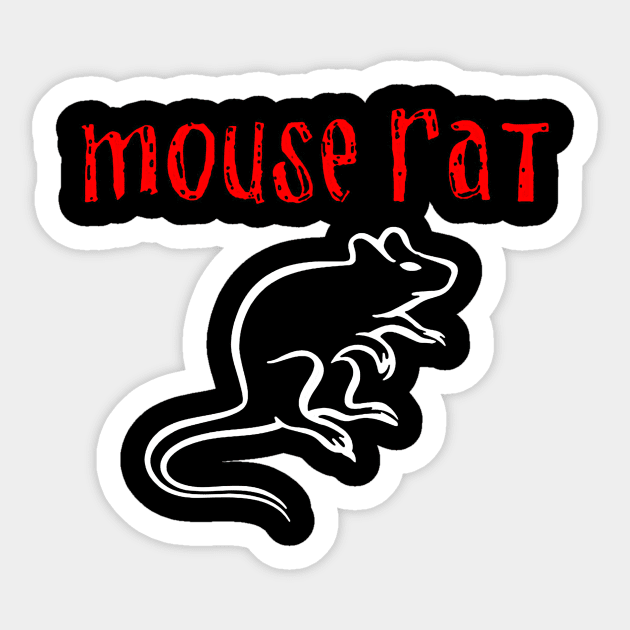 Mouse Rat Parks and Rec Band Shirt Sticker by truefriend